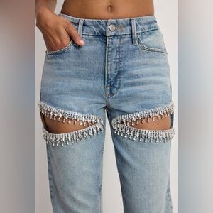 Good icon straight diamond jeans